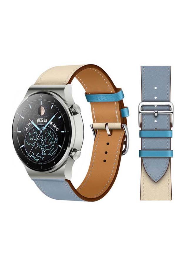 NIBEMINENT Replacement Band For Huawei Watch GT2 Pro Blue Lin - Image 1