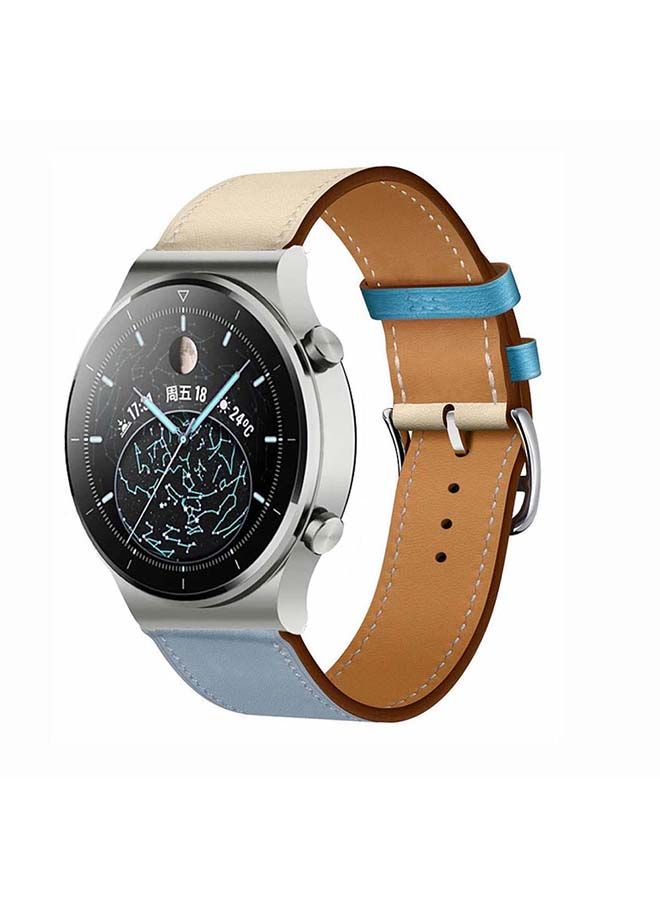NIBEMINENT Replacement Band For Huawei Watch GT2 Pro Blue Lin - Image 2