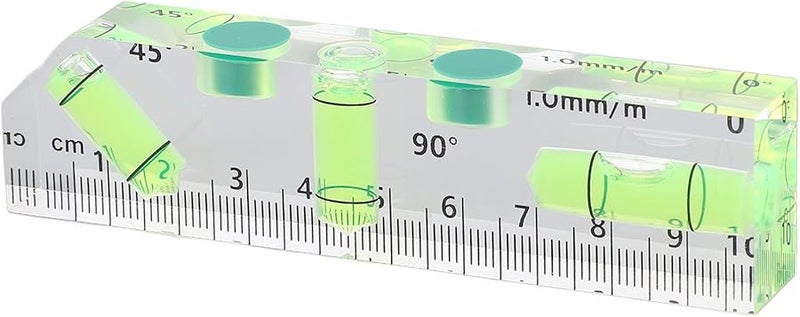 ميزان فقاعي أكريليك شفاف بمغناطيس 45 90 180 درجة أداة مقاومة للتسرب 102x25x15mm - Image 1