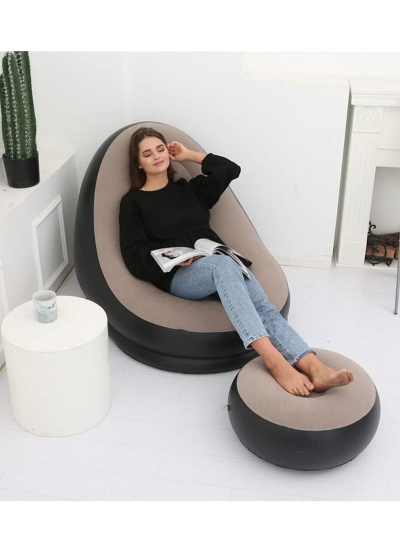 Generic Inflatable Sofa Household Outdoor Inflatable Stool Sofa Leisurely Inflatable Sofa - Image 3
