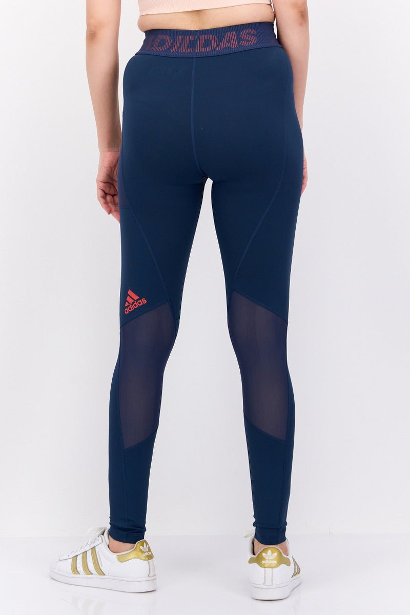 Adidas ليغينغز تدريب رياضية للنساء، زرقاء - Image 3