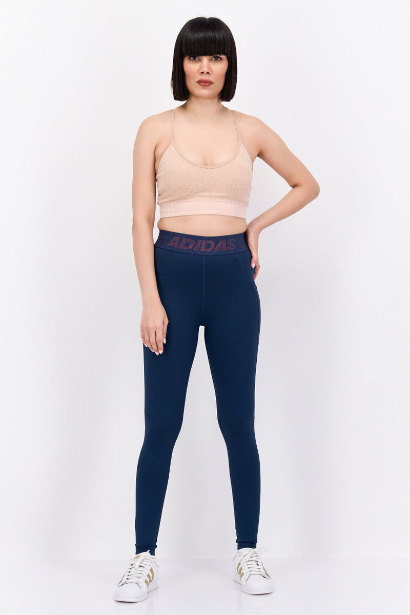 Adidas ليغينغز تدريب رياضية للنساء، زرقاء - Image 4