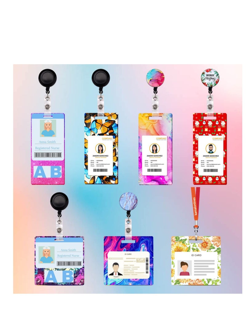 واي آند دي Resin Molds Silicone ID Card Holder, Badge for Epoxy Resin, Holder Mold, Durable & Flexible, DIY Crafts, with 10 Pieces Reel Clip - Image 3