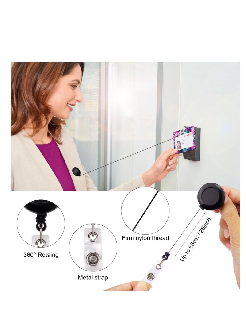 واي آند دي Resin Molds Silicone ID Card Holder, Badge for Epoxy Resin, Holder Mold, Durable & Flexible, DIY Crafts, with 10 Pieces Reel Clip - Image 5