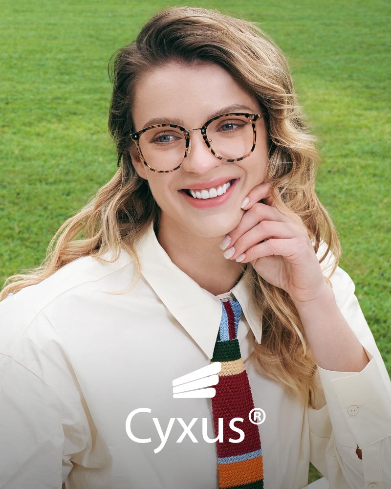 Cyxus Blue Light Glasses for Women, Blue Light Blocking Eyeglasses for Women, Round Computer Eyewear Anti Eye Strain Glasses - Image 2