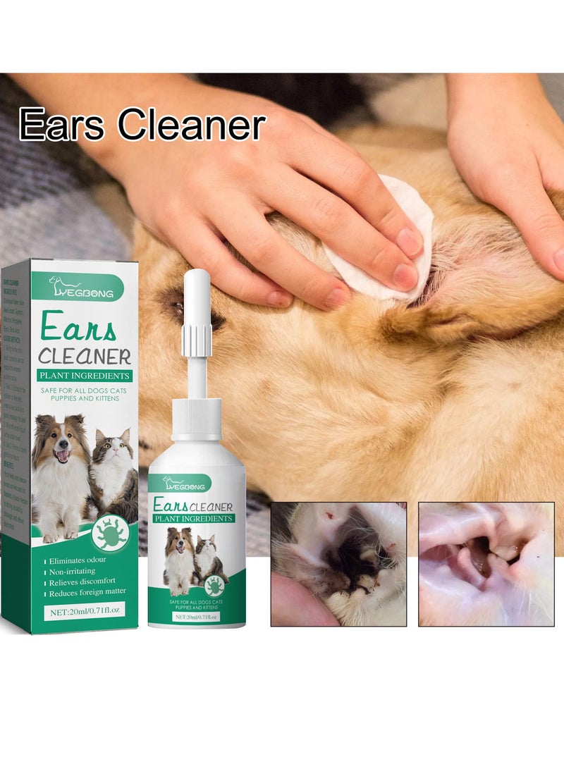 ييبونغ منظف الأذنين للحيوانات الأليفة يحفظ بعيدا عن متناول الأطفال يقتل عث الأذن عند ملامسته - Image 2