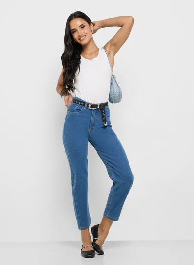 Ginger High Rise Mom Jeans