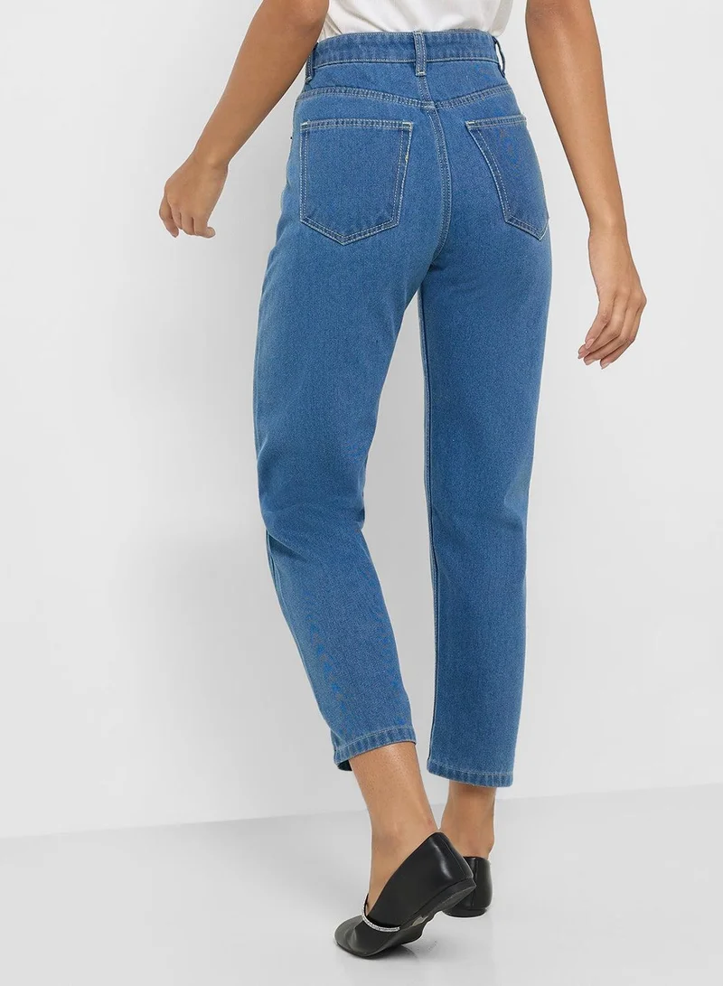 Ginger  High Rise Mom Jeans for Women | Best Price UAE