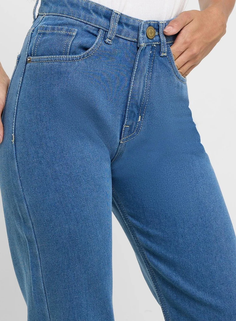 Ginger  High Rise Mom Jeans for Women | Best Price UAE