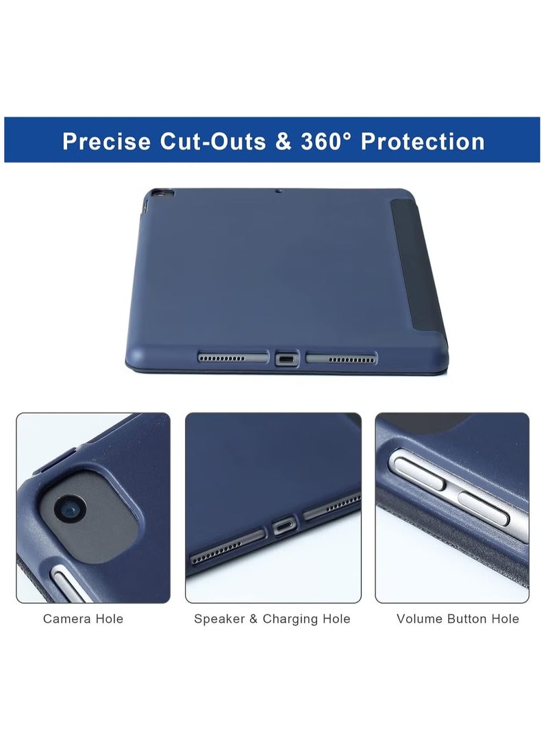 iPad 10.2 Inch Case for iPad 9th Generation 2021, iPad 8th Generation 2020 & iPad 7th Generation 2019, 5-in-1 Multiple Viewing Angles, Auto Wake/Sleep Soft Back Cover, Sky Blue