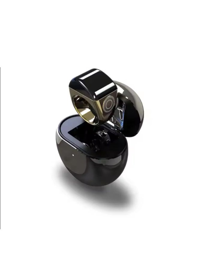 Generic Cross Border Equantu Style Smart Ring Counter Time Reminder Smart Ring Counter Ring-Color:Zinc Alloy Black 22mm  - Image 5