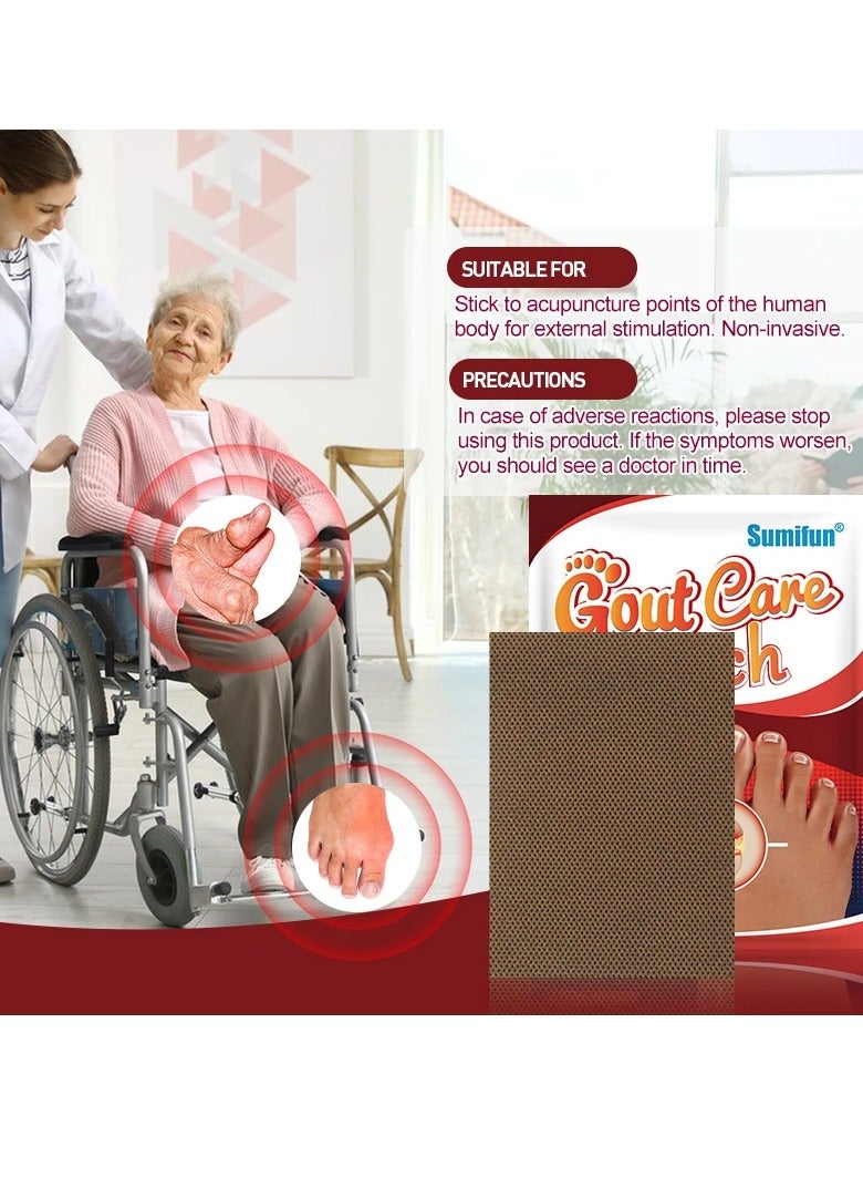 Sumifun Bunions Pain Relief Patches, Pain Reducing Gout Treatment Patch, Safe Herbal Arthritis Treatment Thumb Patch, Thumb Corrector Sticker To Relieve Swelling Diminish Inflammation Promote Circulation  - Image 2