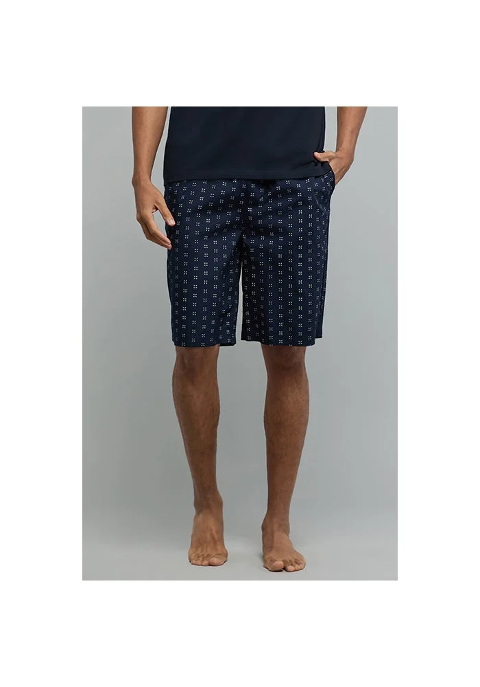 R&b Patterned Lounge Shorts with Drawstring Waist
