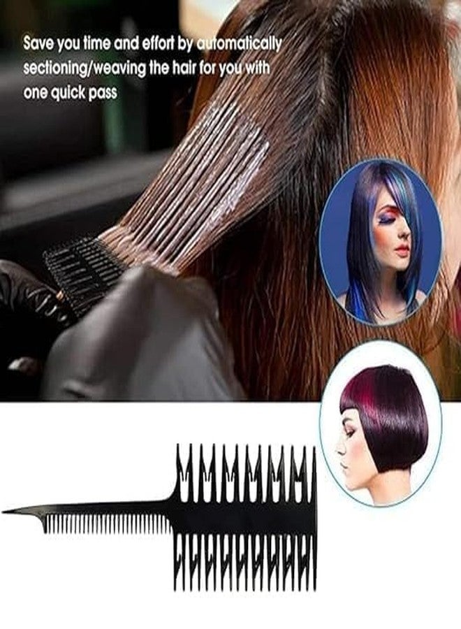 Ghelonadi Wide Tooth Hair Comb with Long Handle Hairdressing Anti-Static Hair Brush Hair Styling Comb Shampoo Comb for Women and Girls Multicolor 3 PCS - Image 2