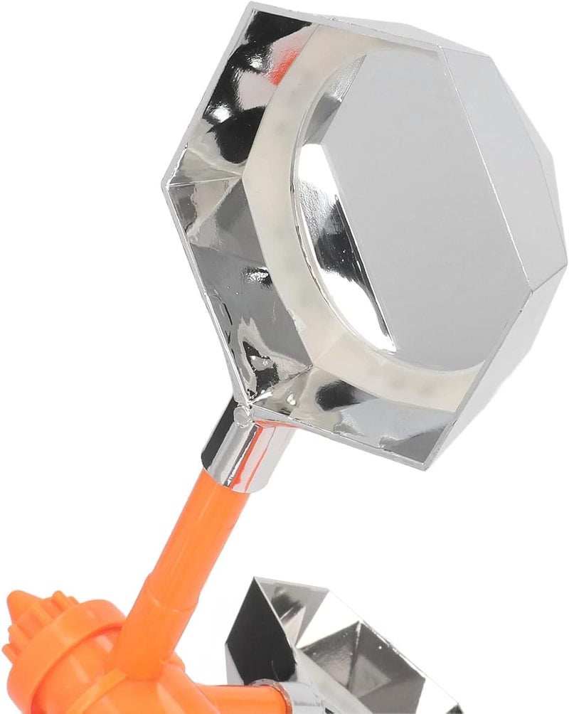 HOGOOD Reflect-a-Bird Deterrent with Solar Voice Scarer,Flash Bird Repellent Rhombic Polygon Reflect Bird Deterrent 360° Wind Driven Flash Bird Repellent Anti Bird Defender Bird Spinning Reflector for Garden - Image 2
