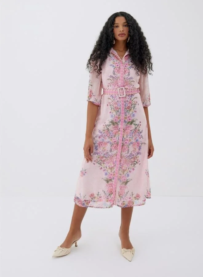 Raishma Pink Rose Dress
