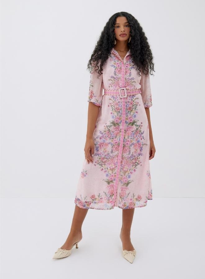 Raishma Pink Rose Dress - Image 1