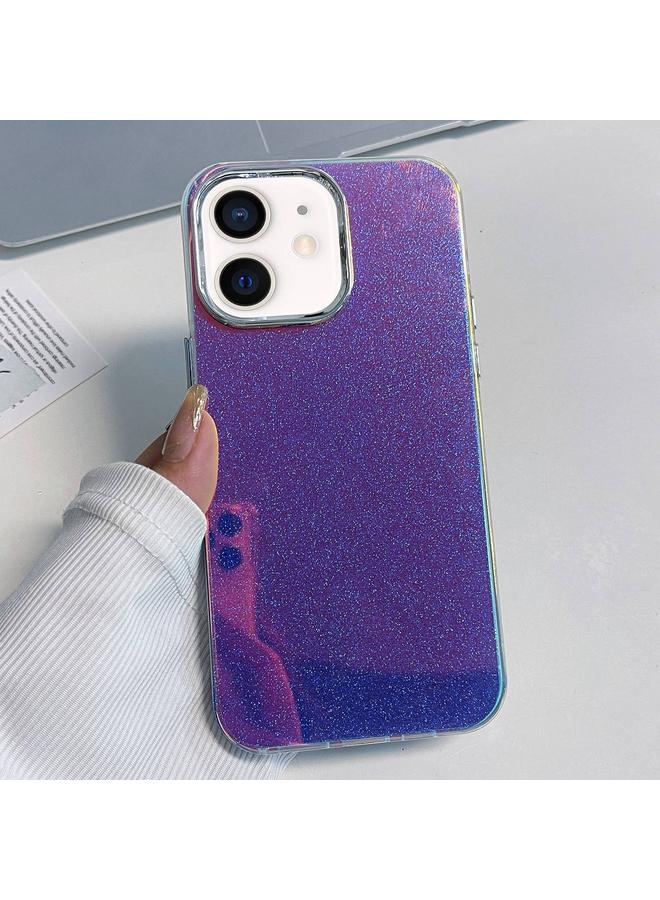 S-TOP Case For iPhone 12 Electroplated Frame IMD Glitter Powder Phone Case - Image 1