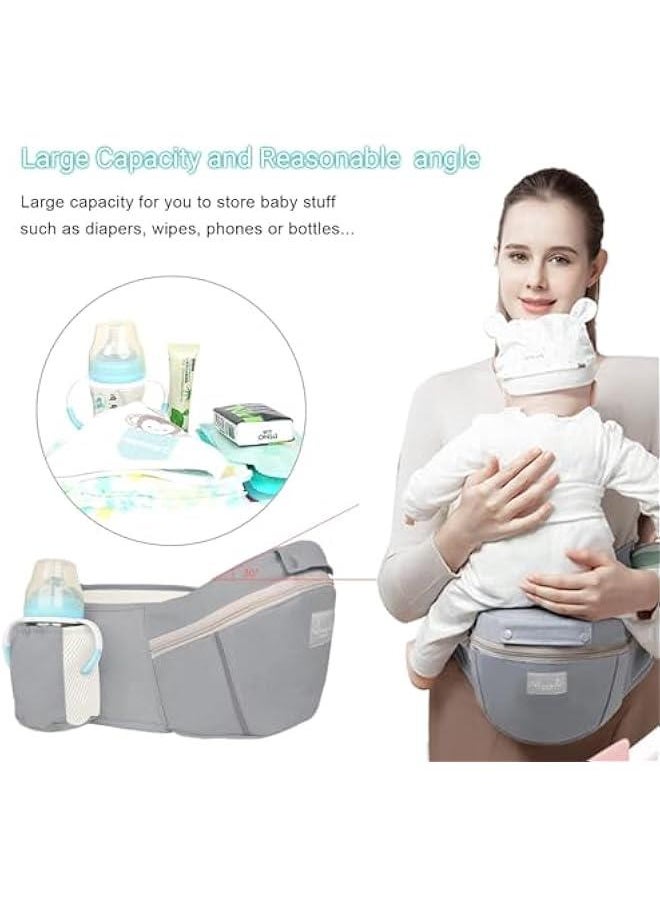 Baby Carrier with Hip Seat, Multi-Functional 9 in 1 Baby Carrier Newborn to Toddler for All Seasons, Baby Backpack Carrier for Toddler, Infant Newborn, Multifunctional Carrier (Light grey) - pzsku/Z6C126D37C1DE5A3268D0Z/45/_/1726945606/96a988b7-da1b-4ba0-a153-a12c9d3f6838