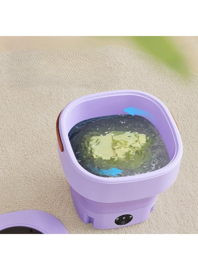 Generic Mini Portable Washing Machine Foldable Compact Washer for Travel & Small Apartments – Mini Washer for Underwear & Baby Clothes – Energy and Water Saving – Multicolor - Image 4