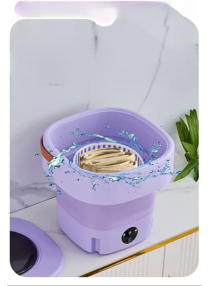 Generic Mini Portable Washing Machine Foldable Compact Washer for Travel & Small Apartments – Mini Washer for Underwear & Baby Clothes – Energy and Water Saving – Multicolor - Image 5