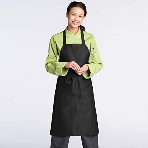Uncommon Threads mens Restaurant Bib Apron, Black, One Size US - Image 2