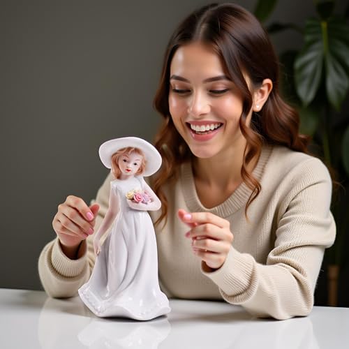 MTME Porcelain Figurine, Thinking of You, Memorabilia, Wedding Gifts, Statue Home Decor - Image 2