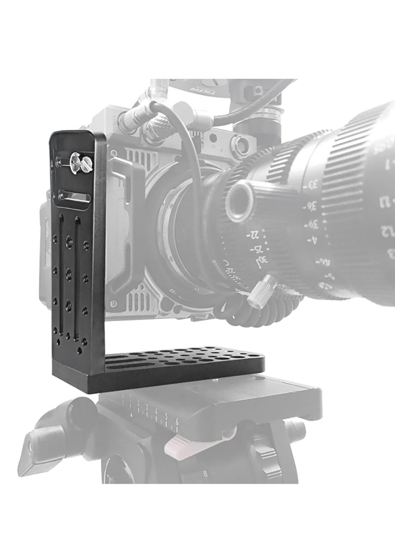 SOLARAE L Camera Bracket, Vertical Horizontal Switching Tripod Quick Release Plate Universal for DSLR Camera for Canon for Nikon for Sony for DJI for Osmo for Ronin for Zhiyun Stabilizer Tripod Monopod - Image 2