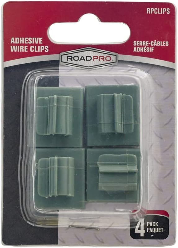 RoadPro RoadPro RPCLIPS Self Adhesive Plastic Wire Clips  4 Pack  - Image 4