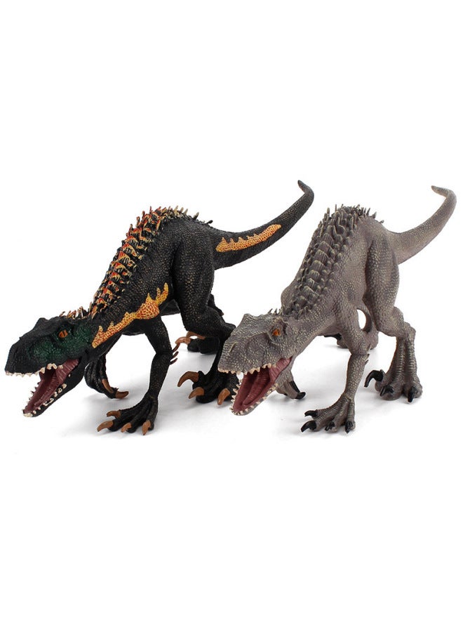 Generic - Supply Simulation Jurassic Dinosaur Model Tyrannosaurus Dragon Fast Raptors TPR Desktop Static Ornaments-Color:ZQDSL33-A Gray 222g - Image 1
