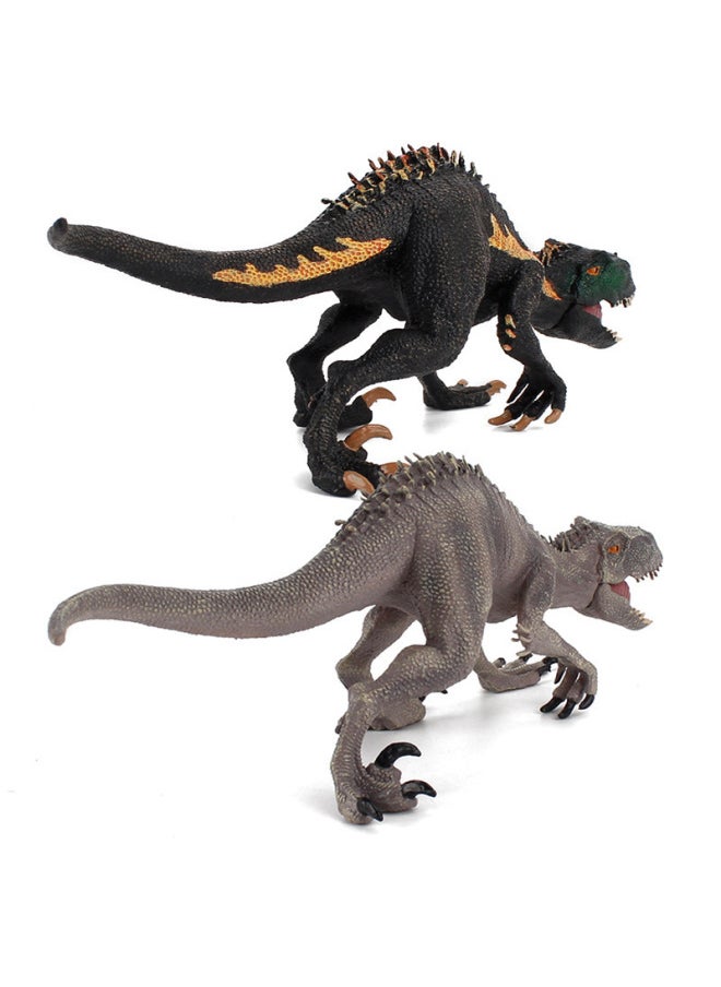 Generic - Supply Simulation Jurassic Dinosaur Model Tyrannosaurus Dragon Fast Raptors TPR Desktop Static Ornaments-Color:ZQDSL33-A Gray 222g - Image 1