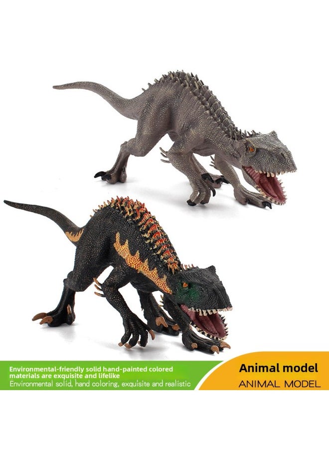 Generic - Supply Simulation Jurassic Dinosaur Model Tyrannosaurus Dragon Fast Raptors TPR Desktop Static Ornaments-Color:ZQDSL33-A Gray 222g - Image 1