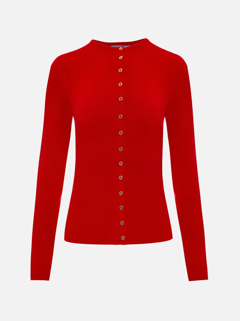Lichi Knitted cardigan with small button fastening