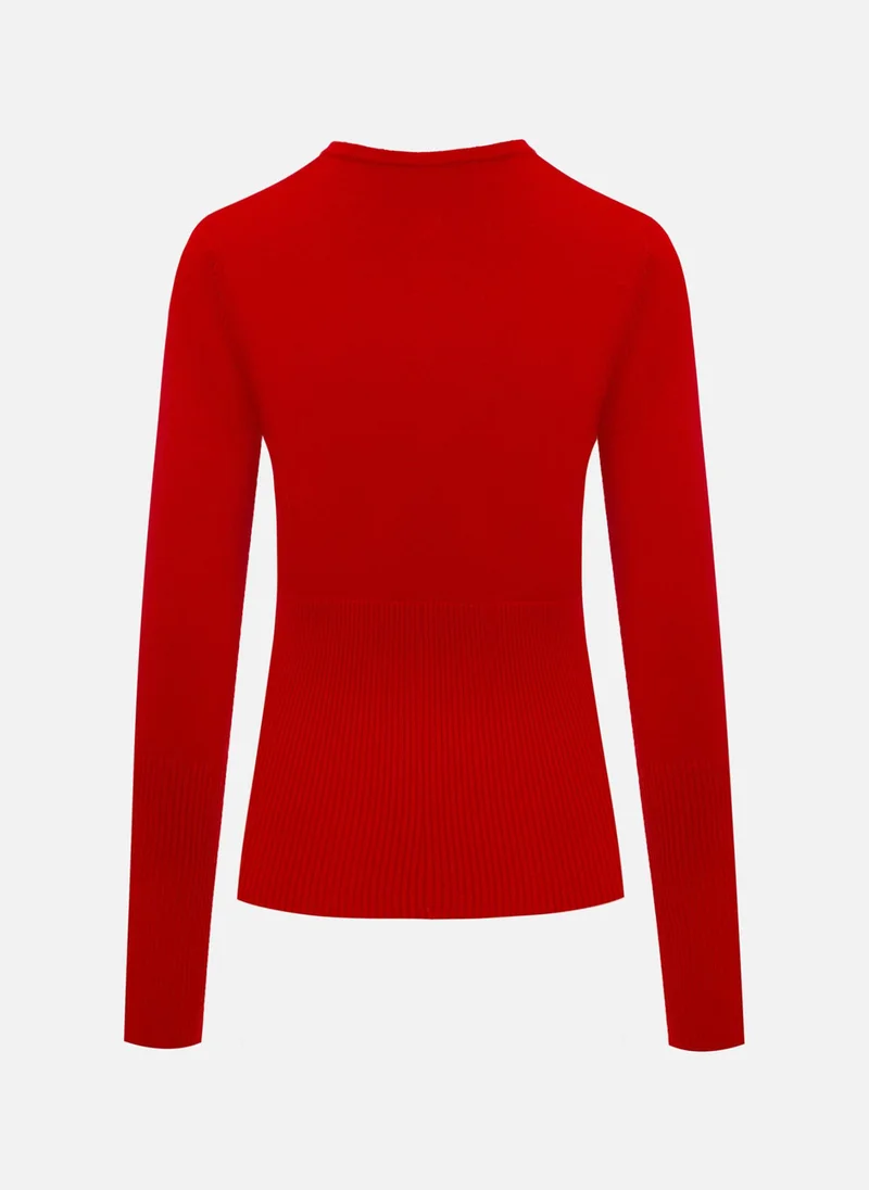 Lichi  Knitted cardigan with small button fastening for Women | Best Price UAE