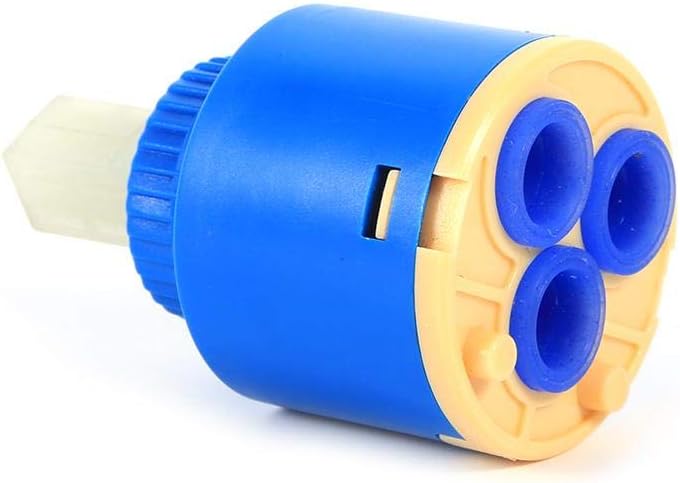 klarako Ceramic Disc Cartridge, 35mm Plastic Bath Basin Shower Lever Mixer Tap Ceramic Cartridge Faucet Replacement Water Mixer Tap Inner Control Faucet Valve - Image 2