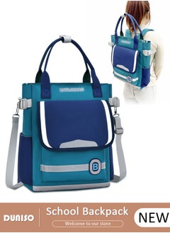 DUNISO Oxford Cloth 3 Layers Primary School Kids Backpack,Portable Multifunctional Book Bag With Adujustable Strap,Waterproof Large Capacity Lightweight School Book Bag with Reflective Strips and Bottle Side Pockets for Aged 7-15 Boys,Suitable for Outing And School  - Image 1