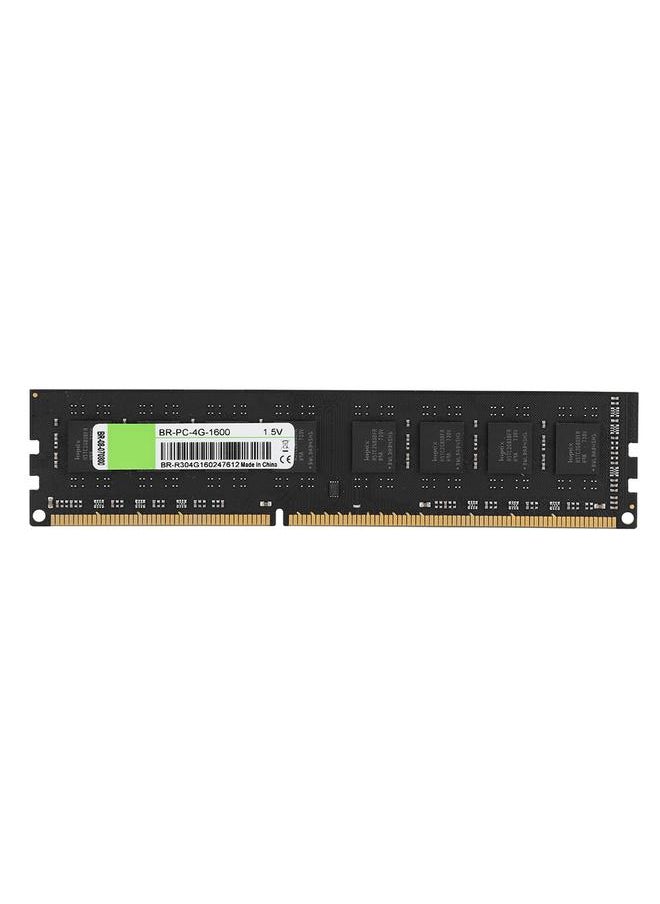 Thoraya 4G 1600MHz DDR3 1.5V PC12800 Desktop Computer Memory RAM Module Black Board  - Image 1