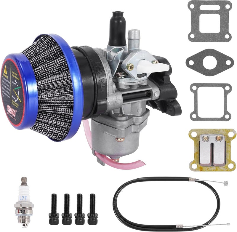 MTATCN Air Filter Stack Carburetor Replacement for 2 Stroke 47cc 49cc Mini ATV Quad Dirt Pocket Bike - Image 1