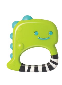HOLA Hola 5-stages Dinosaur Rattles Teether 5pc Gift Set, Teething Relief, Fine Motor Skills, Bright Colors, Sensory Toys, Baby Toys, Baby Teether, Baby Rattle, Animal Rattle, Age-Specific Rattles from 3M+  - Image 3