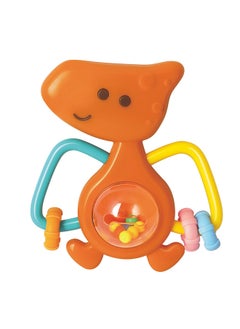 HOLA Hola 5-stages Dinosaur Rattles Teether 5pc Gift Set, Teething Relief, Fine Motor Skills, Bright Colors, Sensory Toys, Baby Toys, Baby Teether, Baby Rattle, Animal Rattle, Age-Specific Rattles from 3M+  - Image 5
