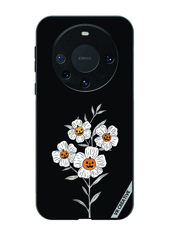 VR CREATIVE Protective Case Cover For Huawei Mate 60 Halloween Flower Design Multicolour - Image 1