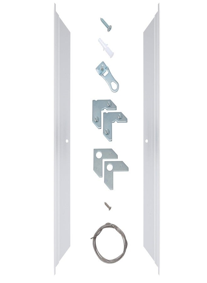 Creative Mark Illusions Metal Floating Frame Kit Pairs for Canvas - Silver - Two 10" Sides - Metal Frame Kit for 7/8 inch Deep Canvases - For Gallery Wall, Art Panels, Modern Décor - Image 1