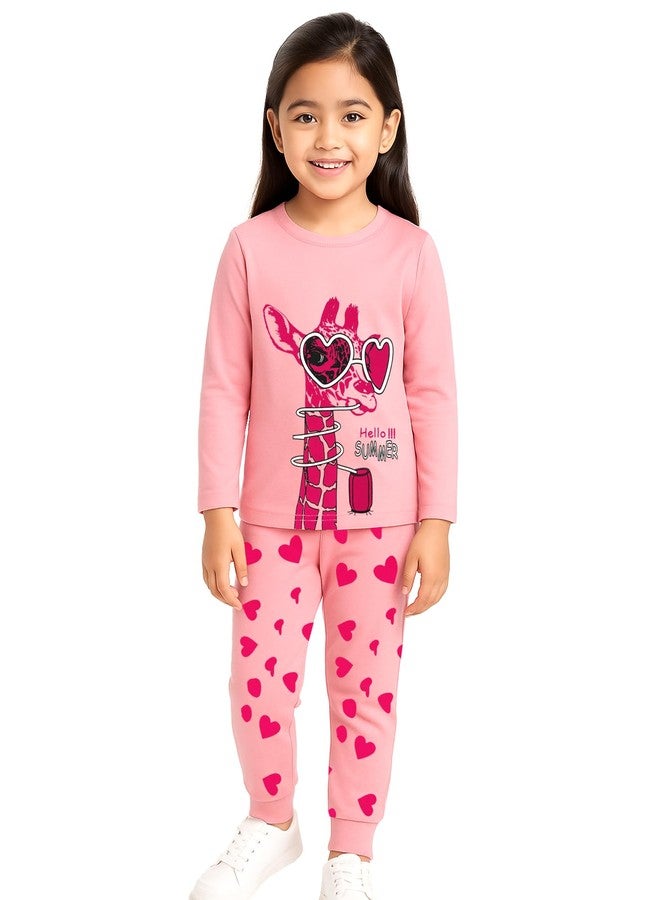 Kuchipoo Baby Girl Regular Fit Cotton T-Shirts and Pyjamas Set (KUC-PSUT-166, 12-18 Months, Multi-Colored) - Image 3