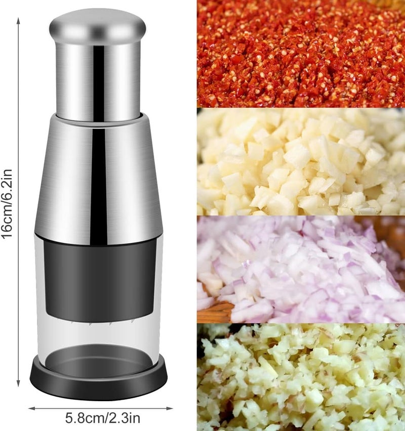 Deoxys Ailsion Manual Pressed Chopper Manual Pressed Chopper Garlic Chopper Small Food Chopper Food Chopper Manual Hand 1pcs - Image 3