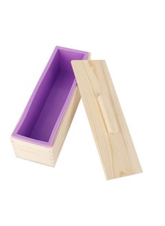 Yuniverse Silicone Soap Molds Kit - 42 oz Loaf Soap Molds with Wood Box, Soap Making Molds .