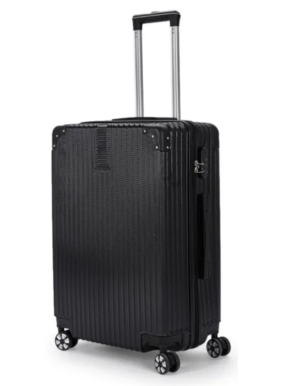 ليمرا حقيبة سفر بعجلات دوارة  درجة وهيكل صلب مقاس  بوصة خفيفة الوزن سوداء