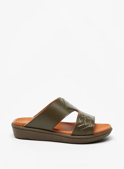 Mister Duchini Boys Textured Slip-On Arabic Sandals