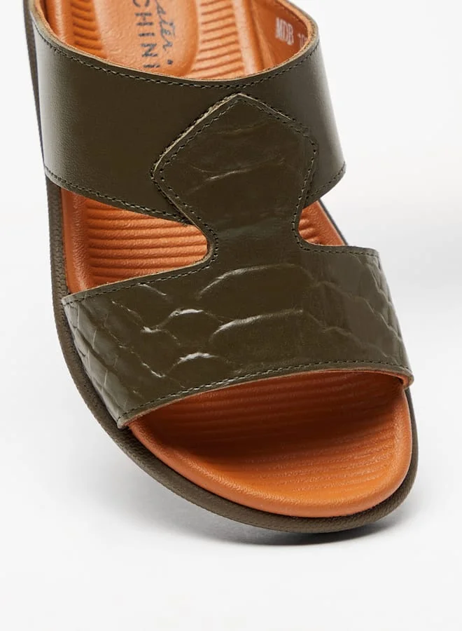 Mister Duchini Boys Textured Slip-On Arabic Sandals