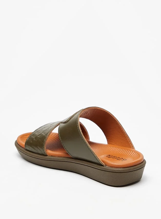 Mister Duchini Boys Textured Slip-On Arabic Sandals