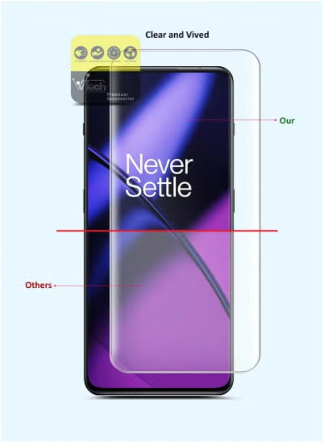 JAJEEK Premium Curved Edge Full Glue Tempered Glass Screen Protector for OnePlus 11 5G 2023 – Ultra-Clear Full Screen Coverage, Scratch-Resistant, Anti-Fingerprint, Bubble-Free Application, Shatterproof, Easy Installation, Crystal Clear Display - Image 3